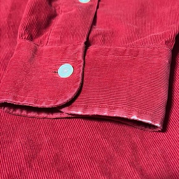 🔥POLO RALPH LAUREN Red Corduroy Pattern Button Shirt - GUC - XL (fits Bigger) - Picture 10 of 10